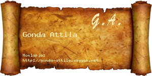 Gonda Attila névjegykártya